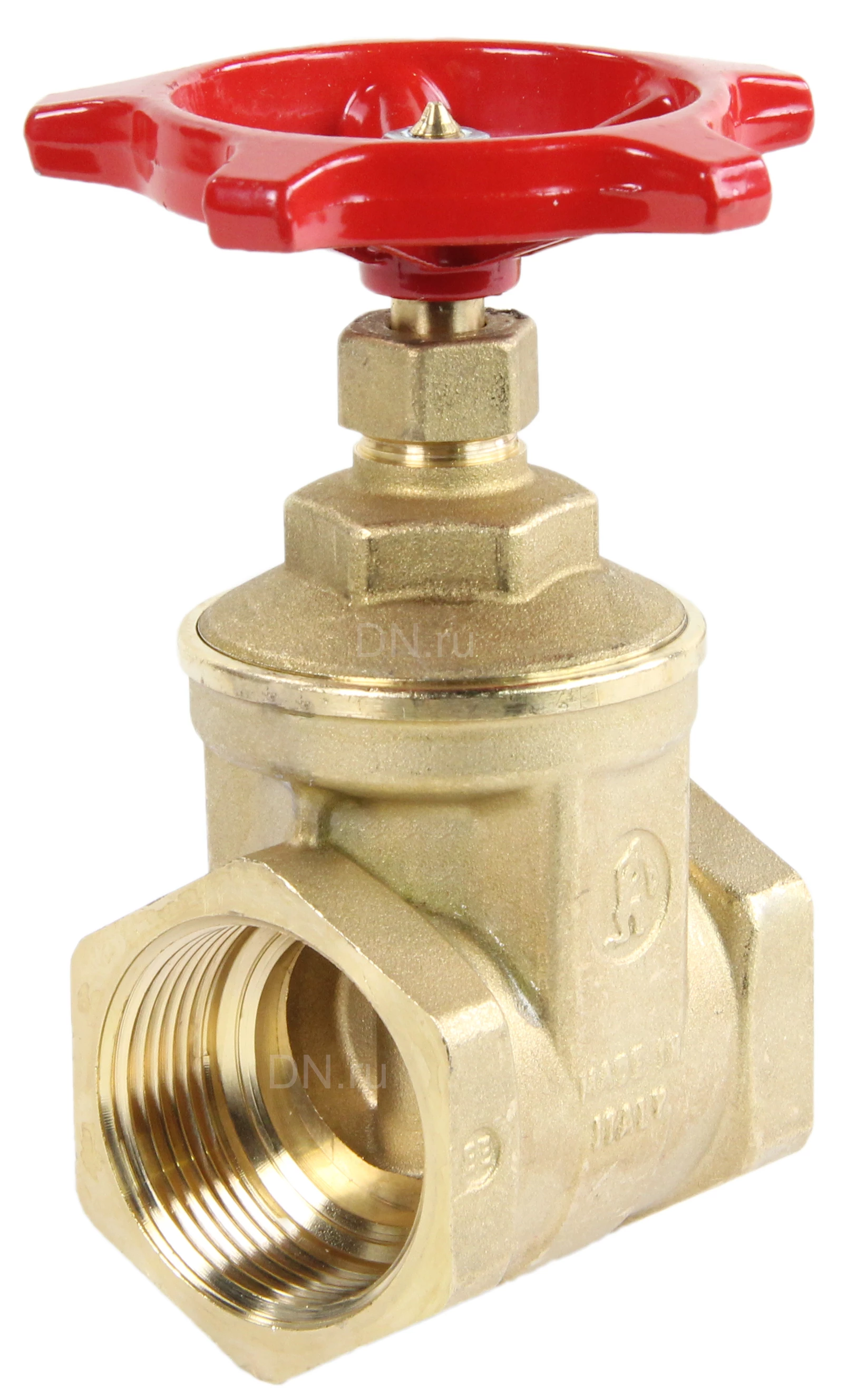 Изображение товара Задвижка клиновая Giacomini R55 Ду40 Ру16 резьбовая латунь PTFE