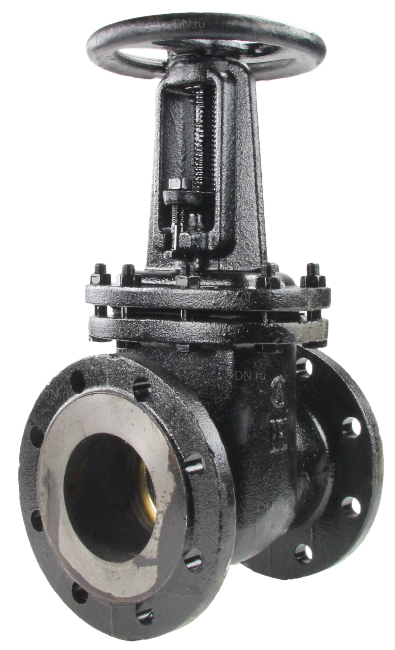 Изображение товара Задвижка параллельная 30ч6бр ЛМЗ Ду50 Ру16 фланцевая чугунная