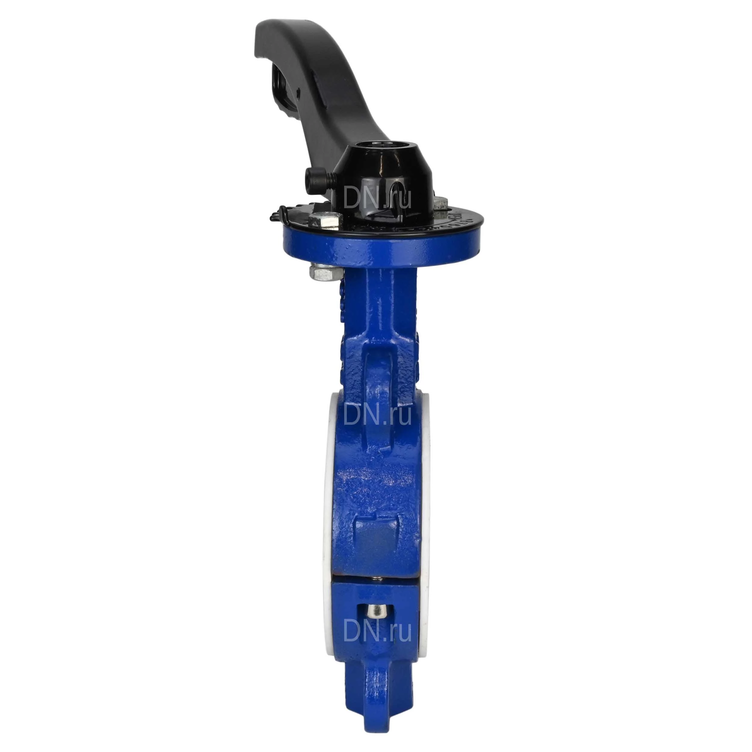 Изображение товара Затвор дисковый поворотный DN.ru WBV3434Pf-2W-Fb-H Ду80 Ру16 корпус углеродистая сталь