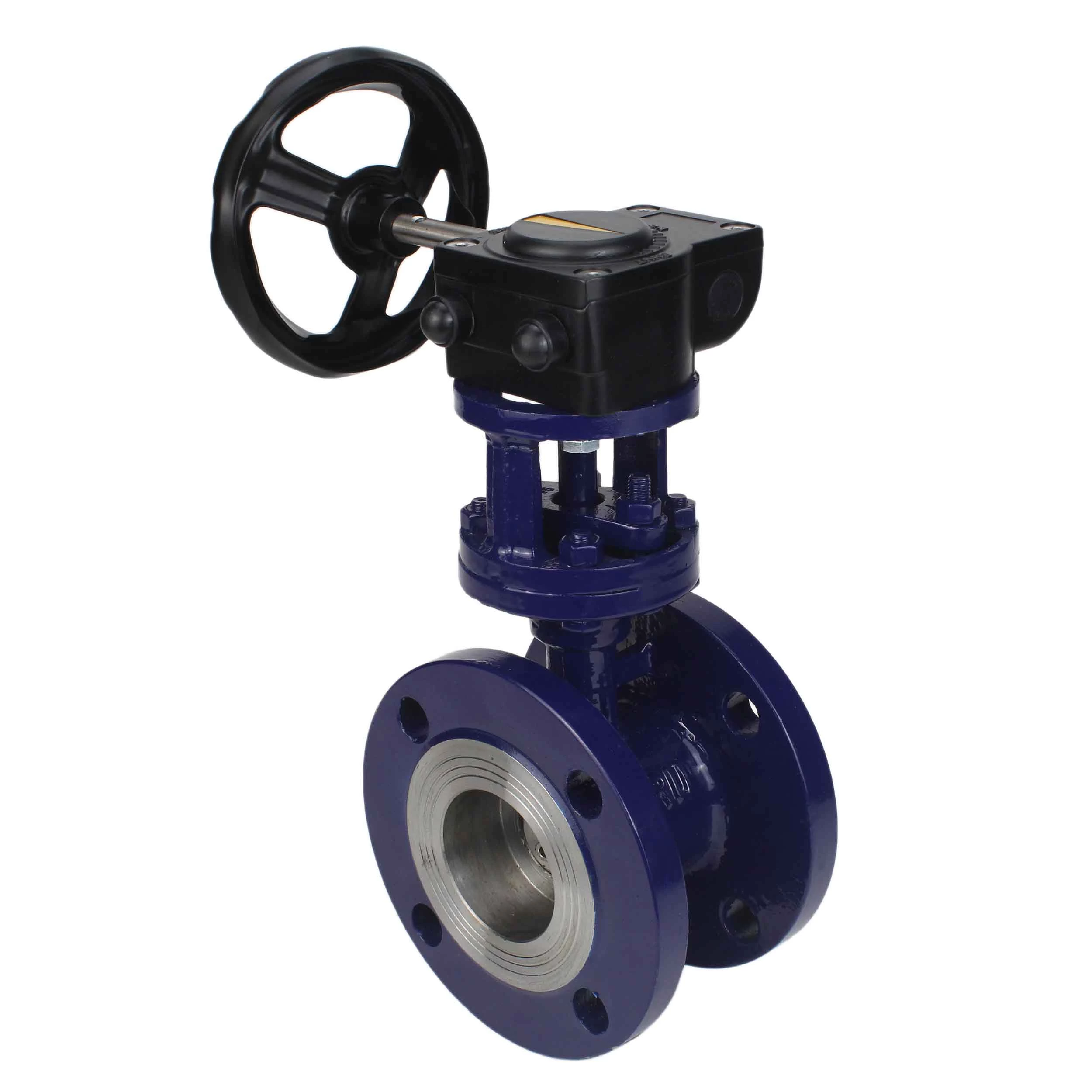 Изображение товара Затвор дисковый поворотный с тройным эксцентриситетом DN.ru Ду80 Ру25 фланцевый