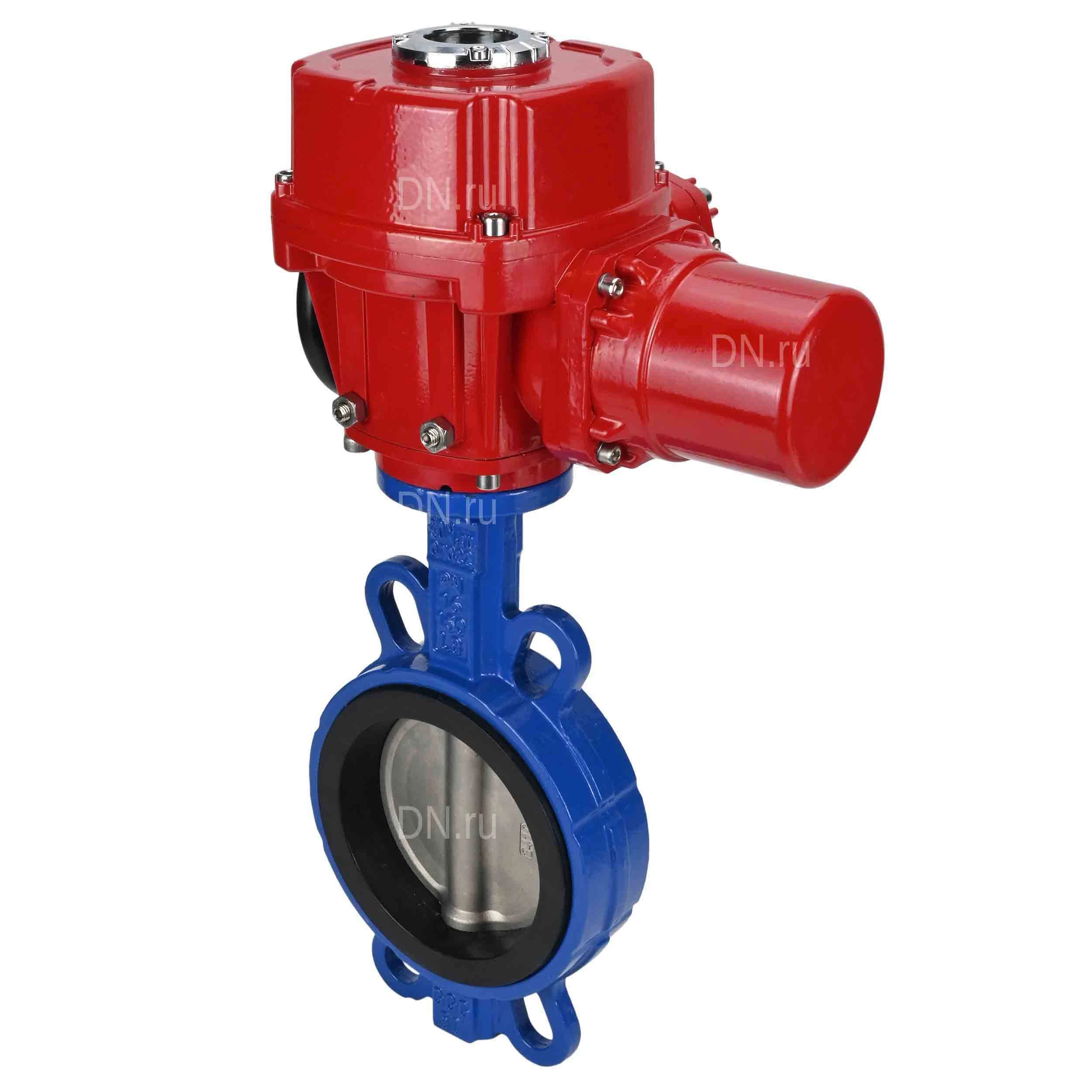 Изображение товара Затвор дисковый поворотный DN.ru WBV1432N-2W-Fb-H Ду40 Ру16 с электроприводом