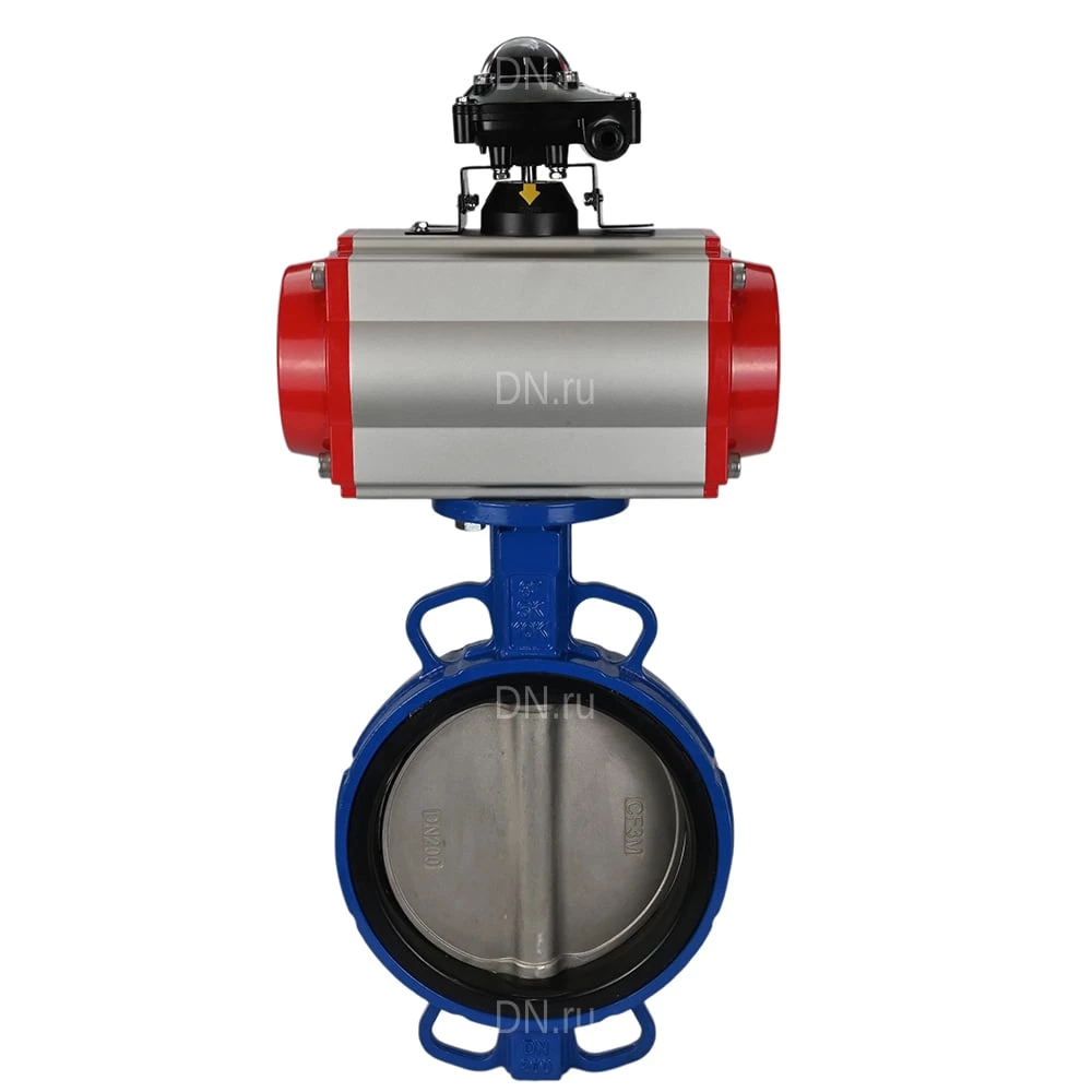 Изображение товара Затвор дисковый поворотный DN.ru WBV1413E-2W-Fb-H Ду250 Ру16