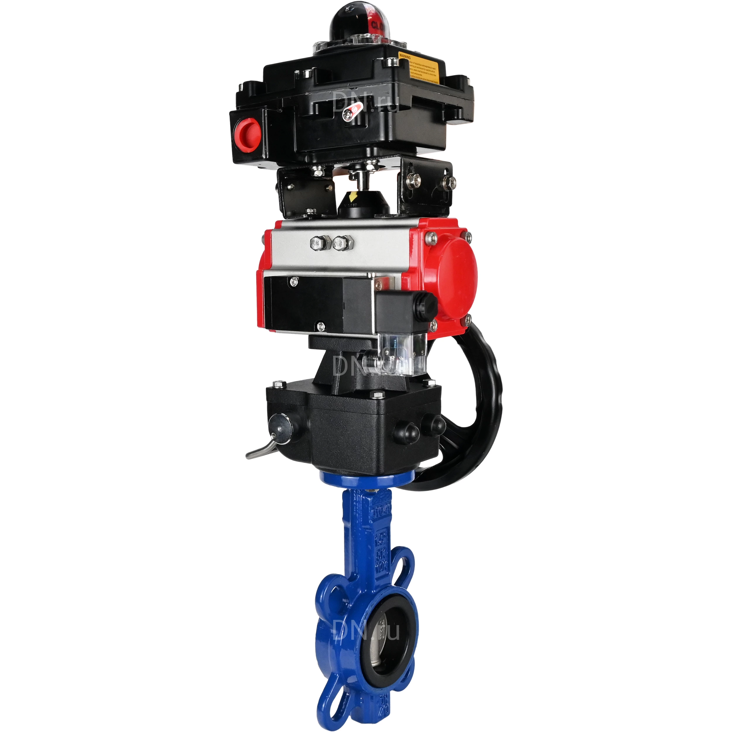 Изображение товара Затвор дисковый поворотный DN.ru WBV1432E-2W-Fb-H Ду125 Ру16