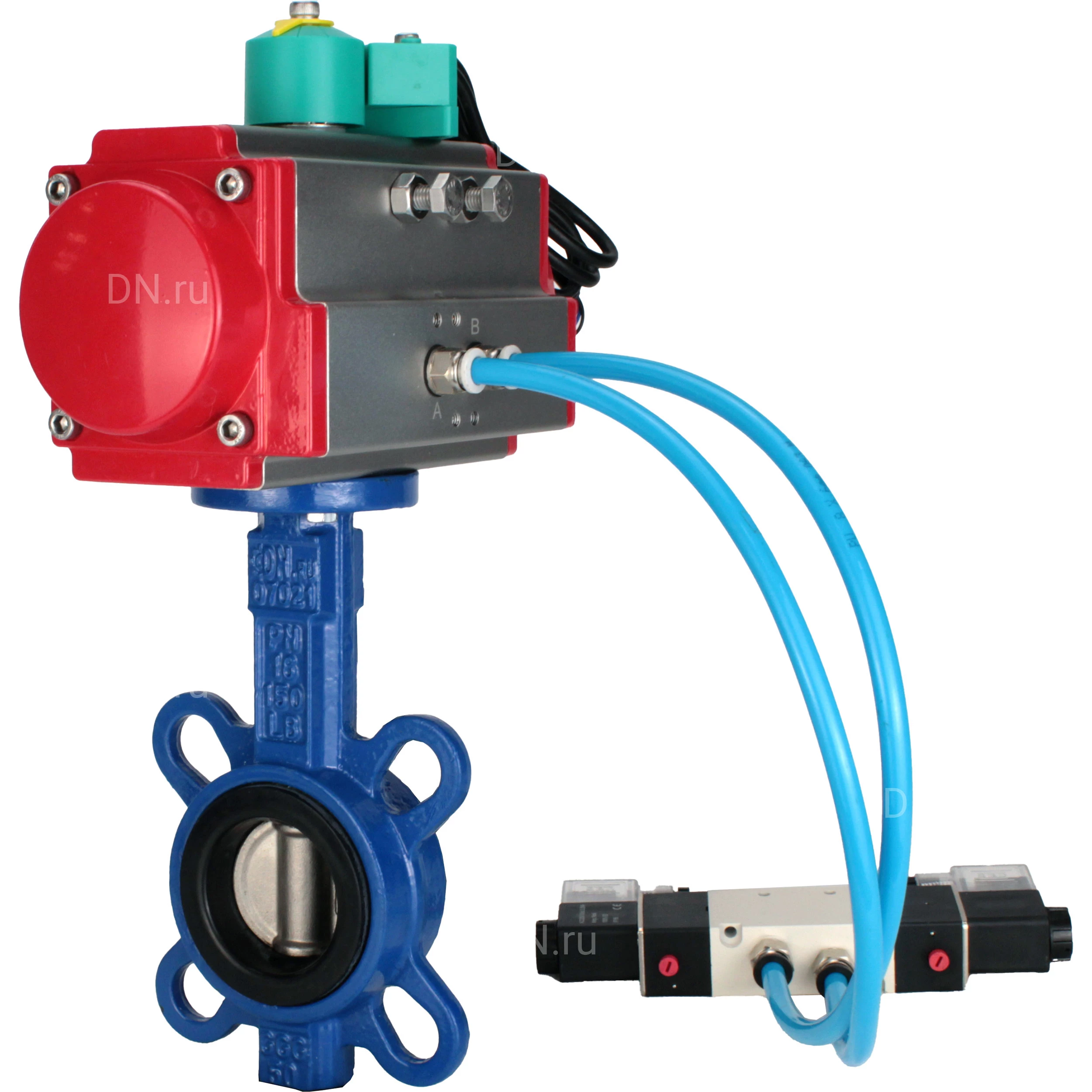 Изображение товара Затвор дисковый поворотный DN.ru WBV1132N-2W-Fb-H Ду100 Ру16