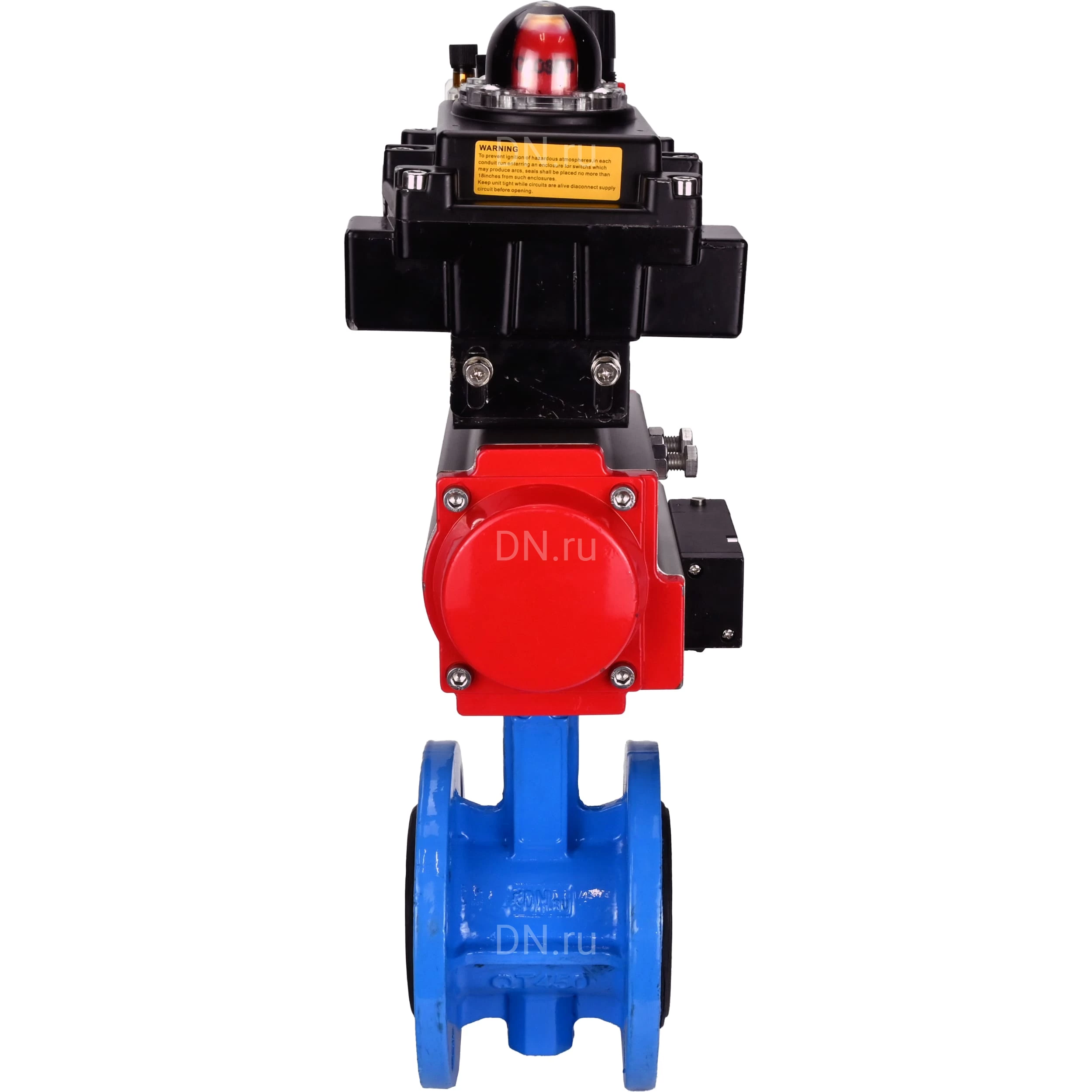 Изображение товара Затвор дисковый поворотный DN.ru WBV1313E-2W-F Ду200 16бар фланцевый