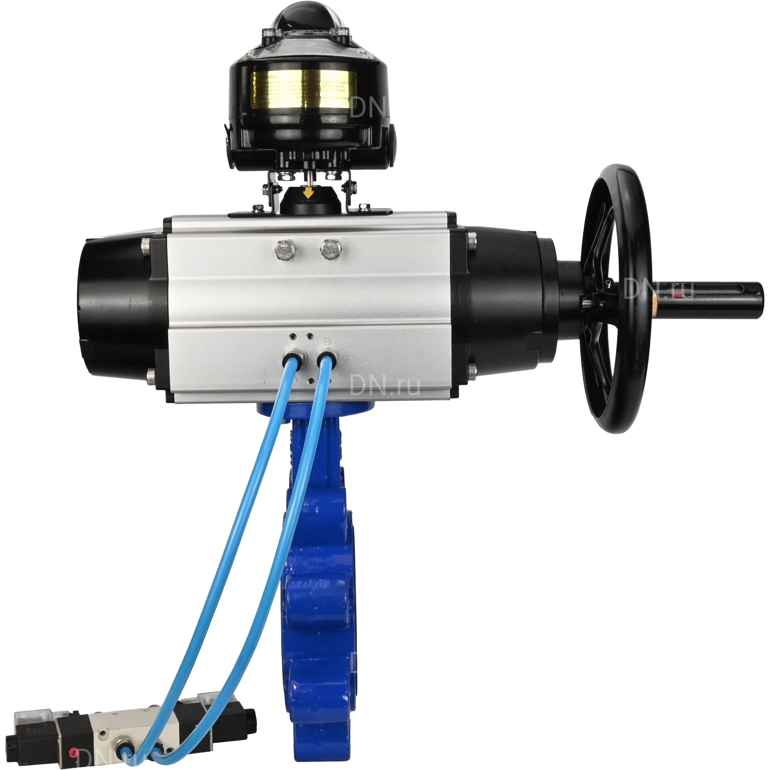 Изображение товара Затвор дисковый поворотный DN.ru WBV1616E-2W-Fb-H Ду150 Ру16