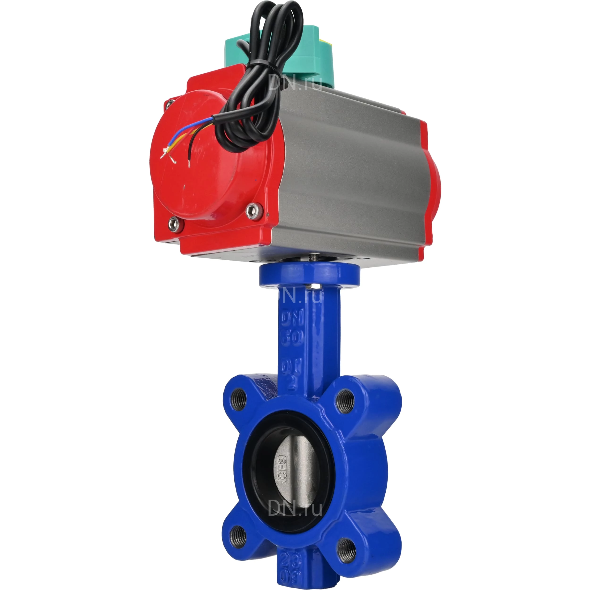 Изображение товара Затвор дисковый поворотный DN.ru WBV1631E-2W-Fb-H Ду50 Ру16 LUG