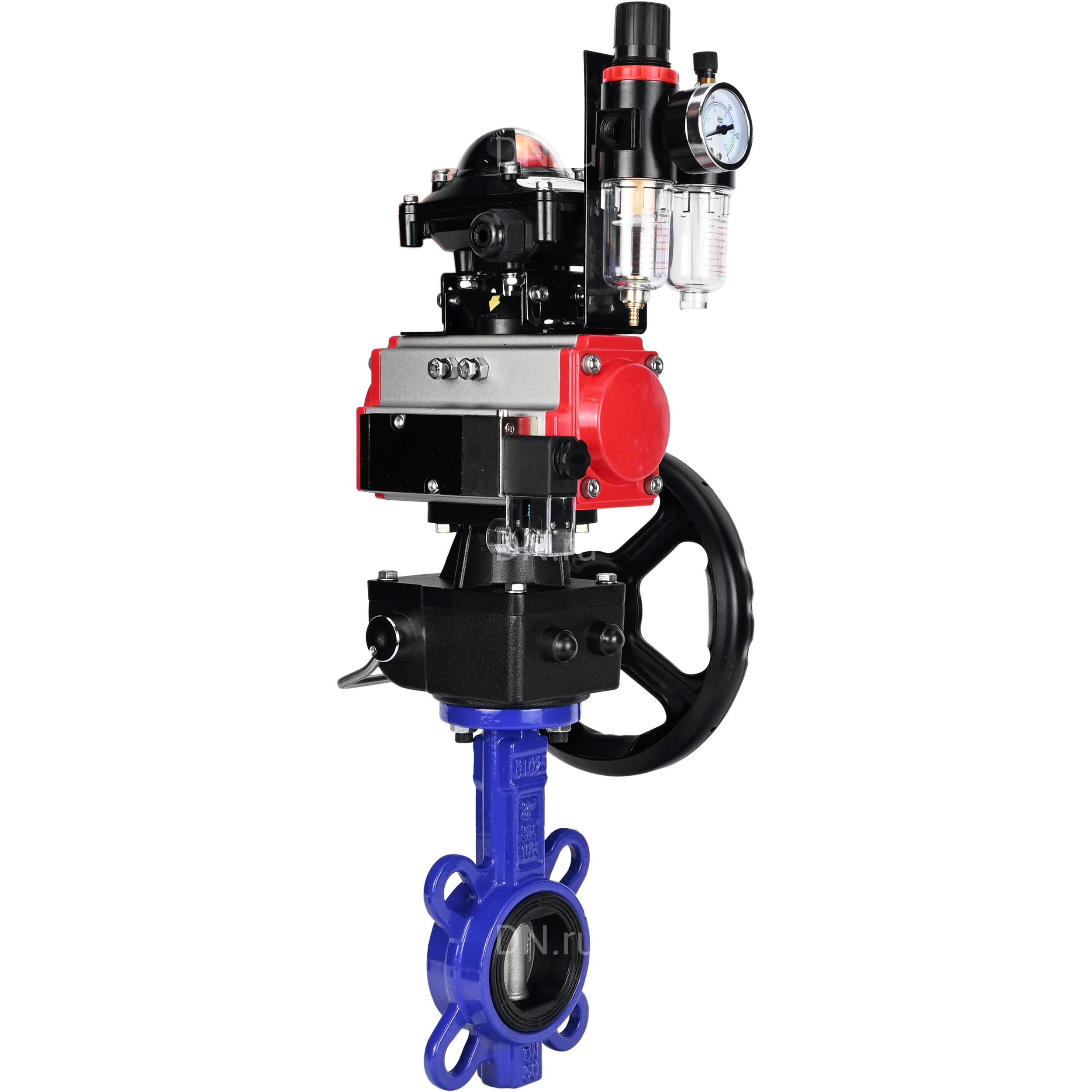 Изображение товара Затвор дисковый поворотный DN.ru WBV1632E-2W-Fb для абразивных сред Ду50 Ру16