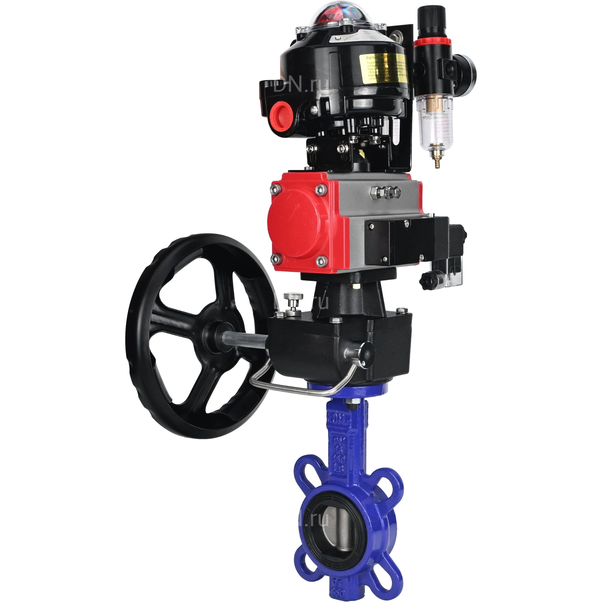 Изображение товара Затвор дисковый поворотный WBV1632E-2W-Fb-H Ду100 Ру16 для абразивных сред