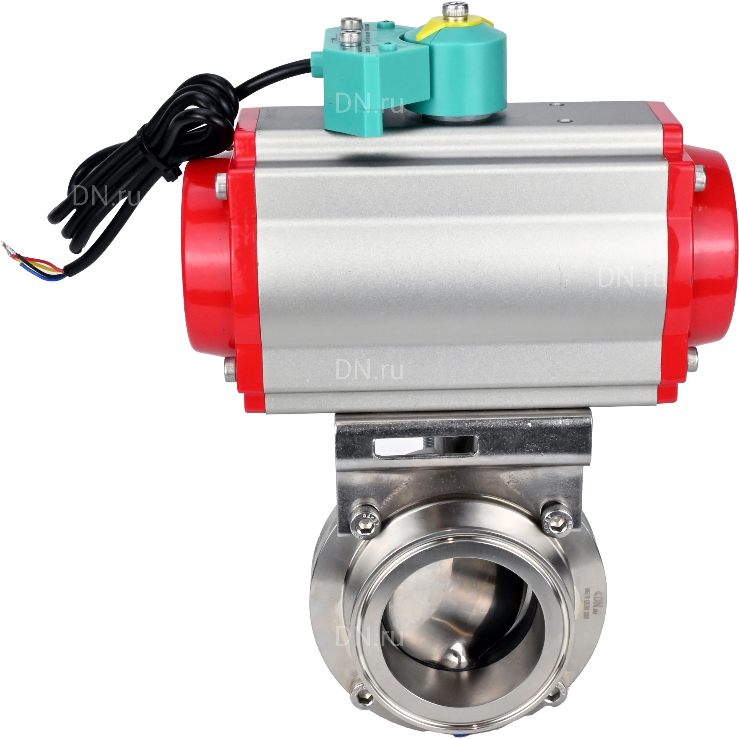 Изображение товара Затвор дисковый поворотный кламповый DN.ru Ду50 Ру10 из нержавеющей стали EPDM