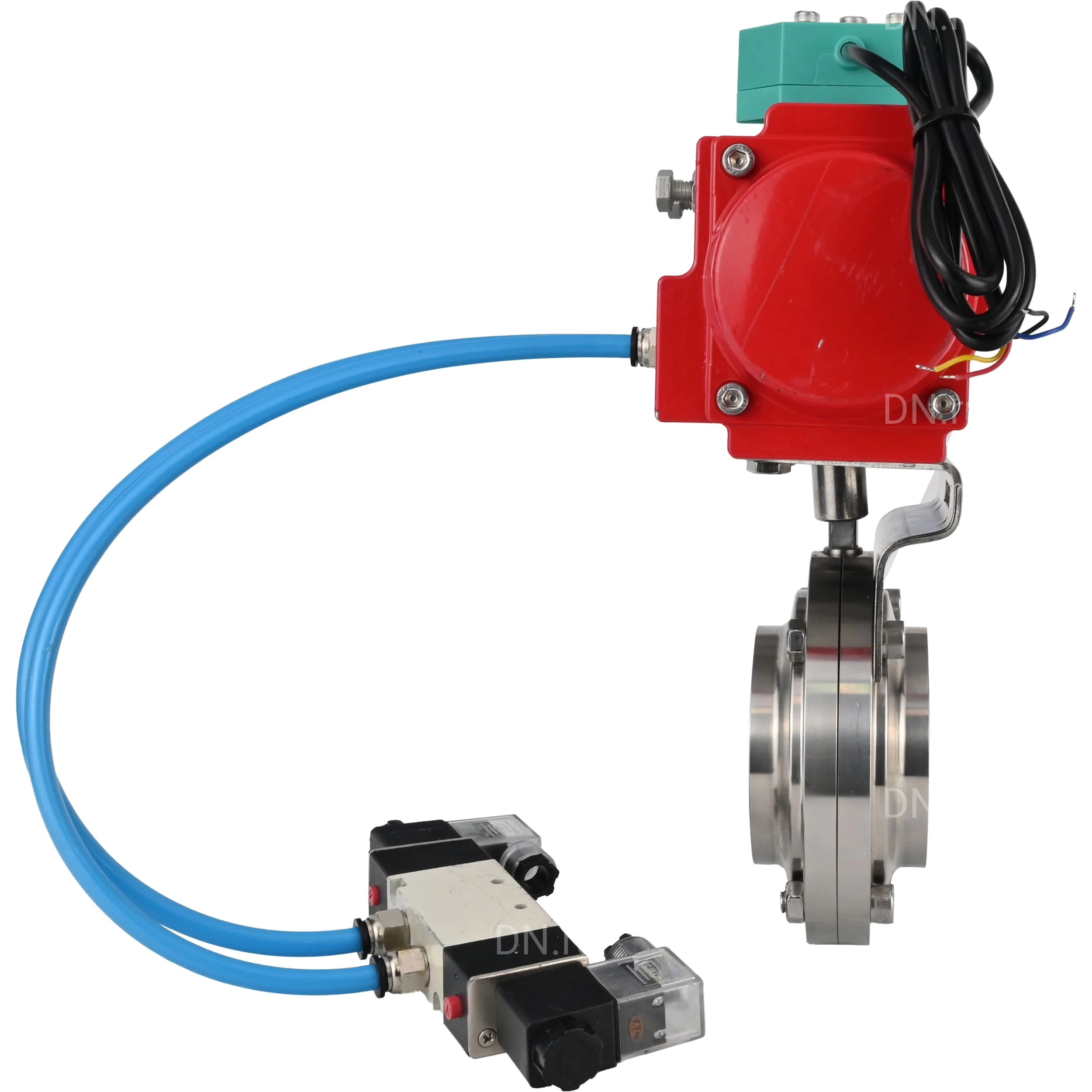 Изображение товара Затвор дисковый поворотный DN.ru WBV3131E-2W-W-H Ду15 Ру10 под приварку