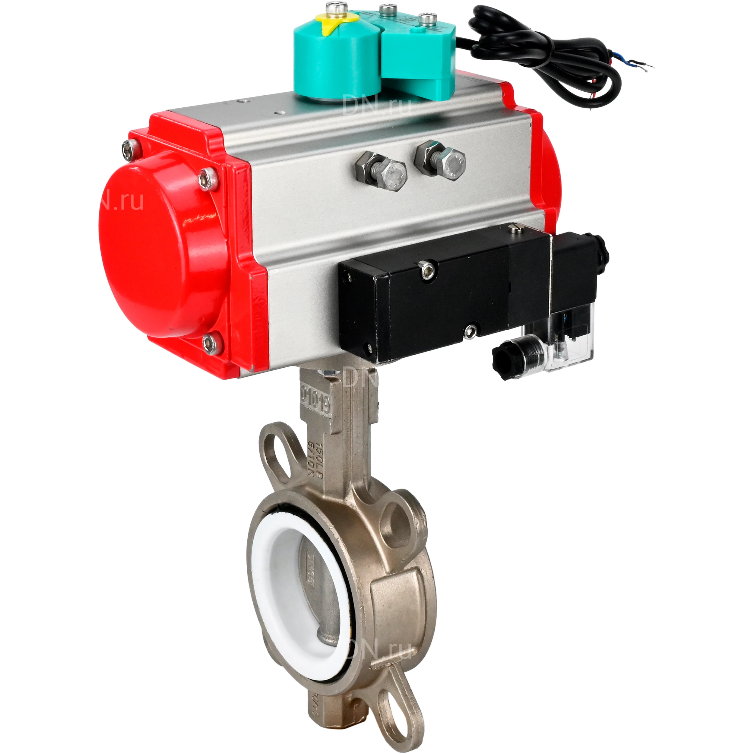 Изображение товара Затвор дисковый поворотный DN.ru WBV3131P-2W-Fb-H Ду150 Ру16