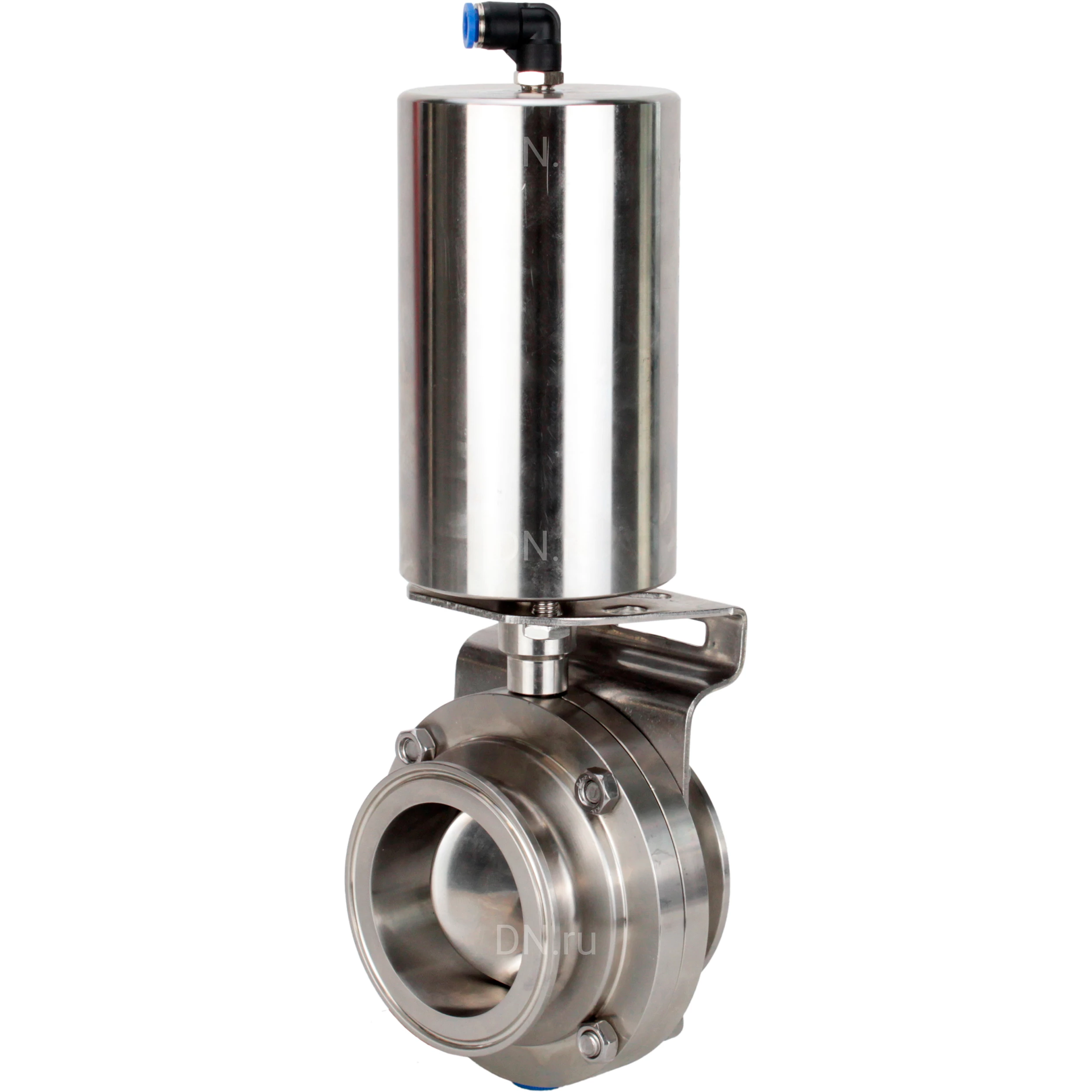 Изображение товара Затвор дисковый поворотный кламповый DN.ru WBV3131S-2W-C-H Ду100 Ру10 для пищевой промышленности