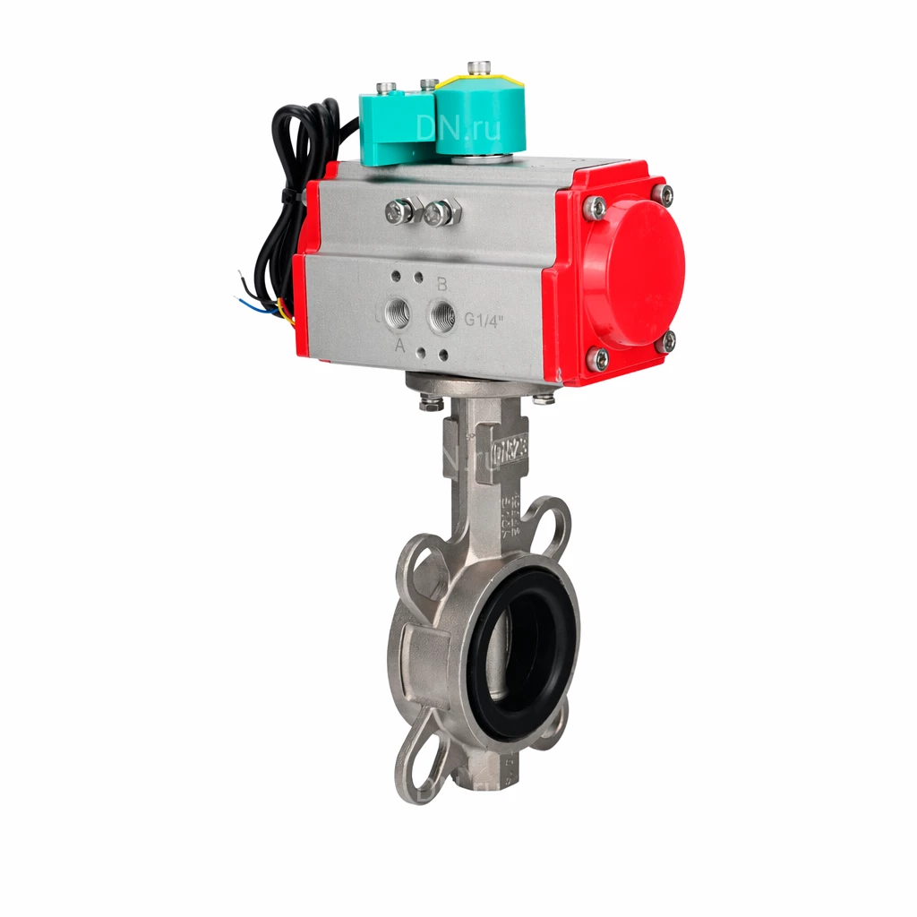 Изображение товара Затвор дисковый DN.ru WBV3232V-2W-Fb-H Ду65 Ру16