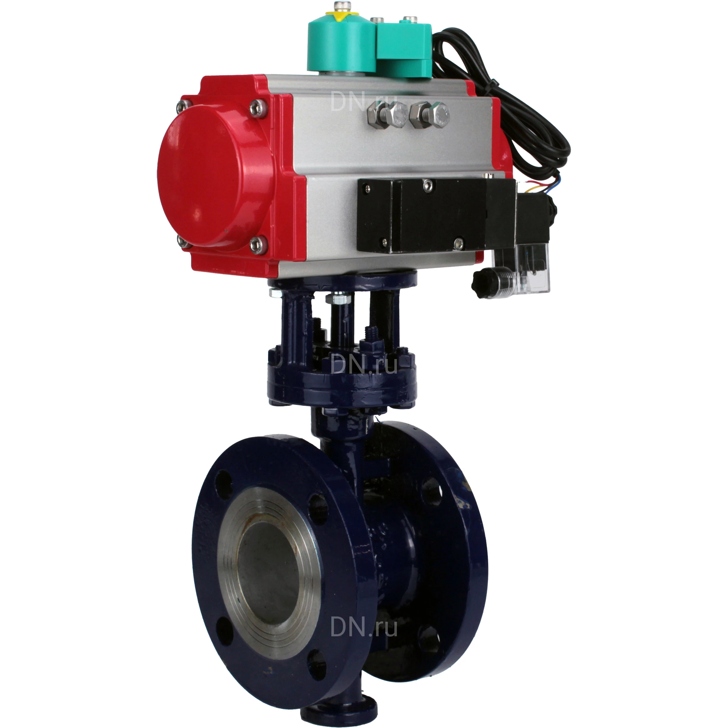 Изображение товара Затвор дисковый поворотный DN.ru WBV3EX-3432M-1W-F-ISO Ду80 Ру25