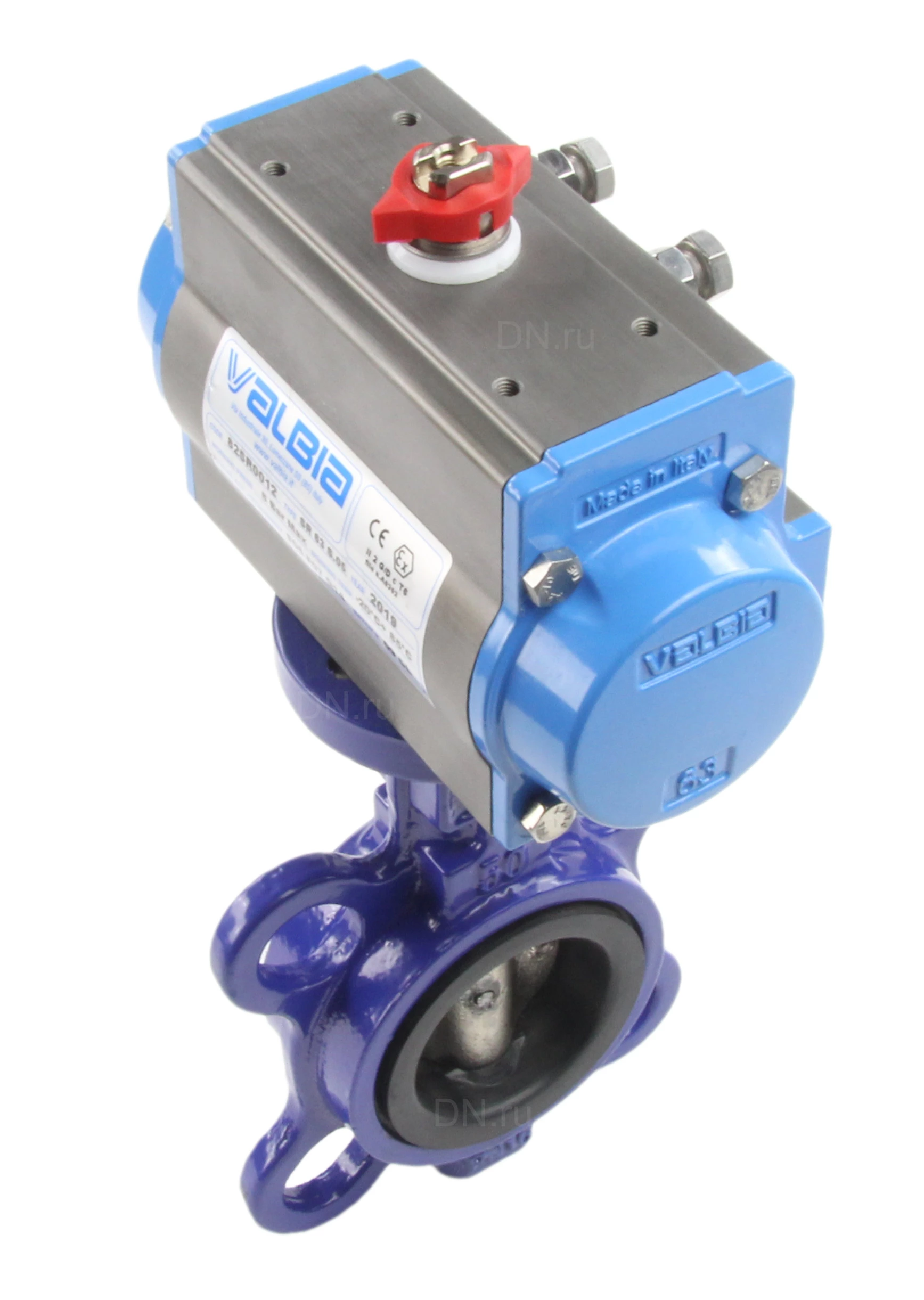 Изображение товара Затвор дисковый поворотный САЗ ЗПДП Ду250 Ру16 межфланцевый