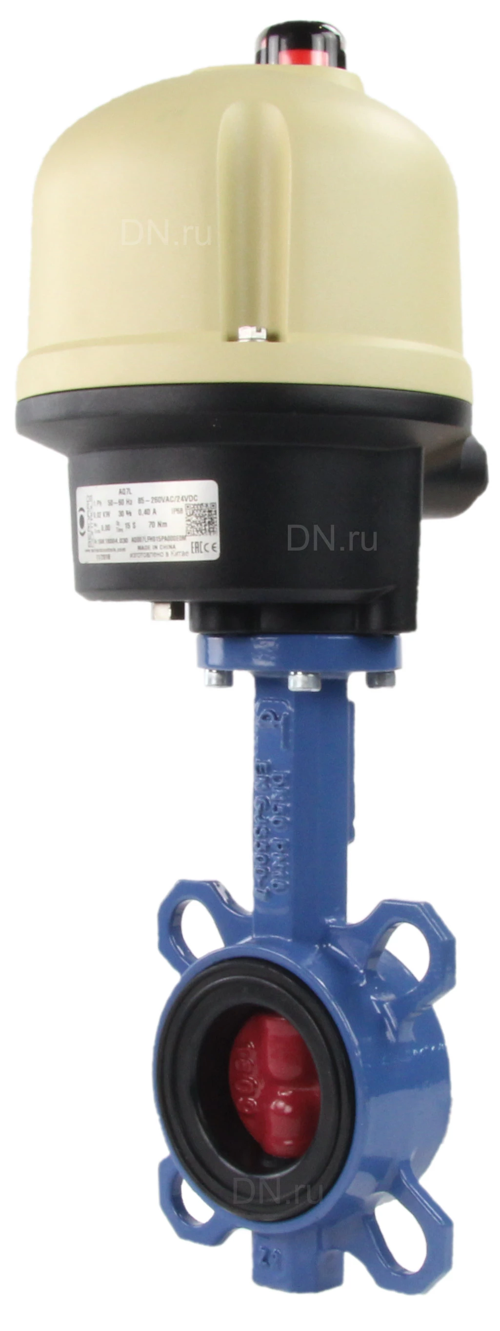 Изображение товара Затвор дисковый поворотный Tecofi VPI4448 Ду40 Ру16 с электроприводом