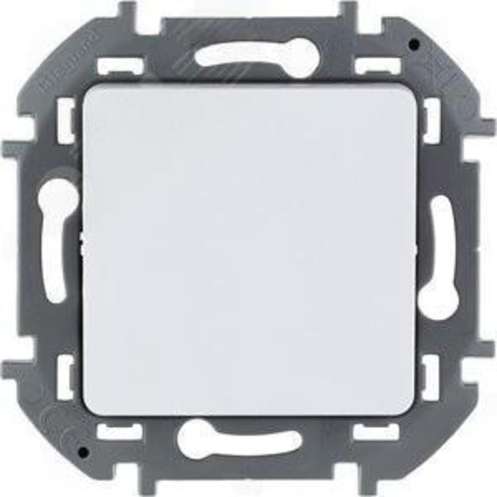 Выключатель одноклавишный Legrand INSPIRIA скрытой установки, номинальный ток - 10 А, степень защиты IP20, цвет - белый