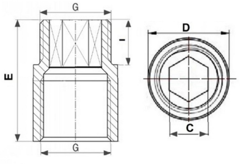 Удлинитель ALTSTREAM 1/2″ Ду15 Ру40 L=80 мм, корпус - хромированная латунь, присоединение - внутренняя-наружная резьба