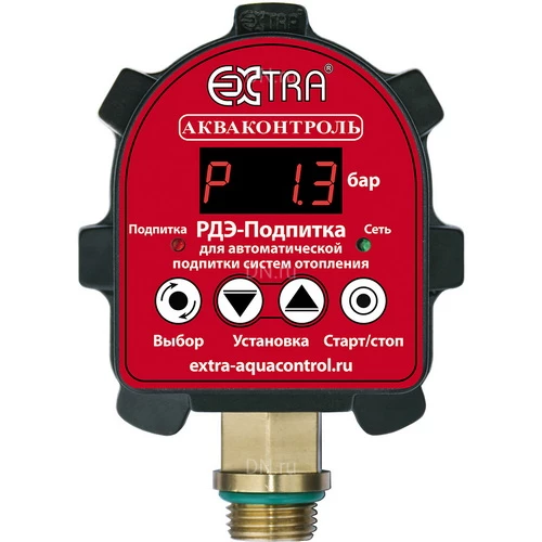 Реле давления воды Акваконтроль РДЭ-Подпитка 1/2″ электронные, давление до 3бар, для насоса до 2.2кВт, 230В