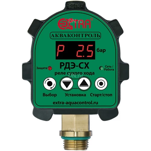Реле сухого хода Акваконтроль РДЭ-СХ 1/2″ электронные, для систем автоматизации, давление до 10бар, для насоса до 2.2кВт, 230В