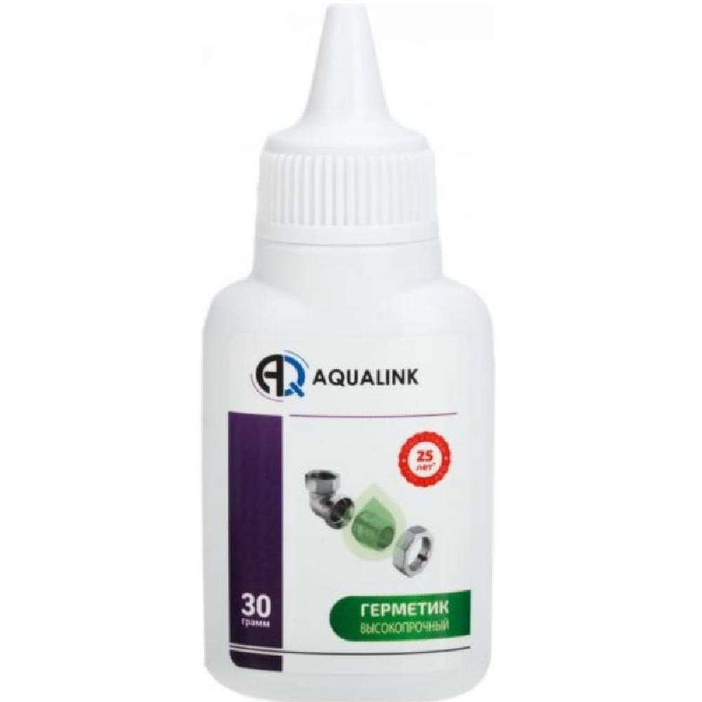 Анаэробный клей-герметик AQUALINK Высокопрочный 30г в блистере.