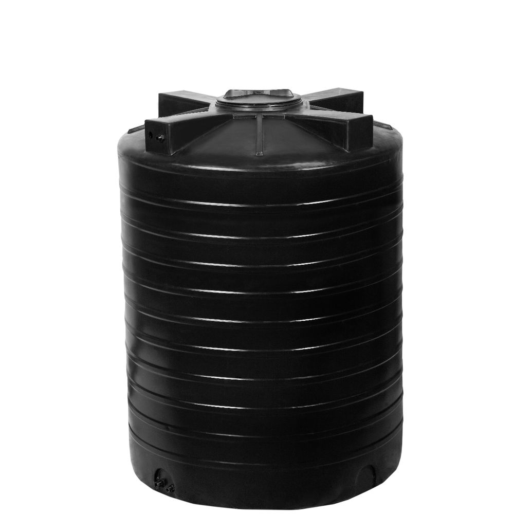 Бак для воды Aкватек ATV-1000 объем – 1000 л, с поплавком, материал – полиэтилен, черный