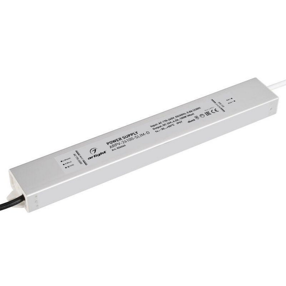 Блок питания Arlight ARPV ARPV-24100-SLIM-D 100 Вт, 4.2 А, 24 В, для светодиодных лент, IP67