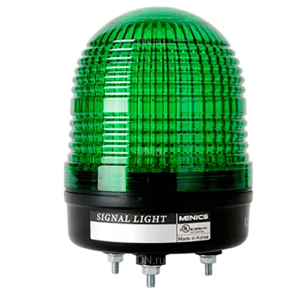 Маячок светосигнальный Autonics MS86S-N00-G диаметр - 86×112мм, мигающего свечения, цвет - зеленый, 24В, IP65