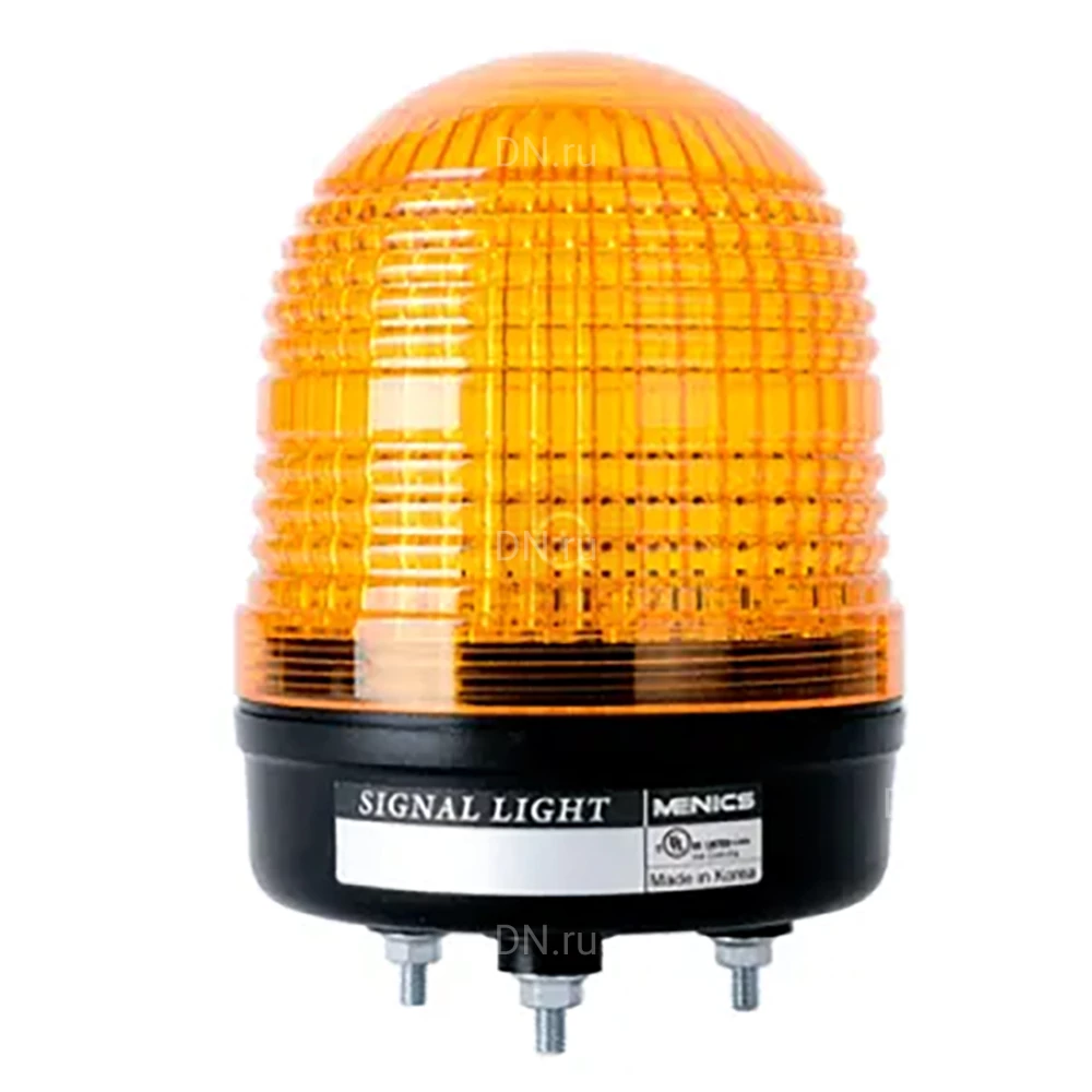 Лампа сигнальная Autonics MS86L-F02-Y диаметр - 86мм, постоянное/мигающее свечение, цвет - желтый, 24В, IP65