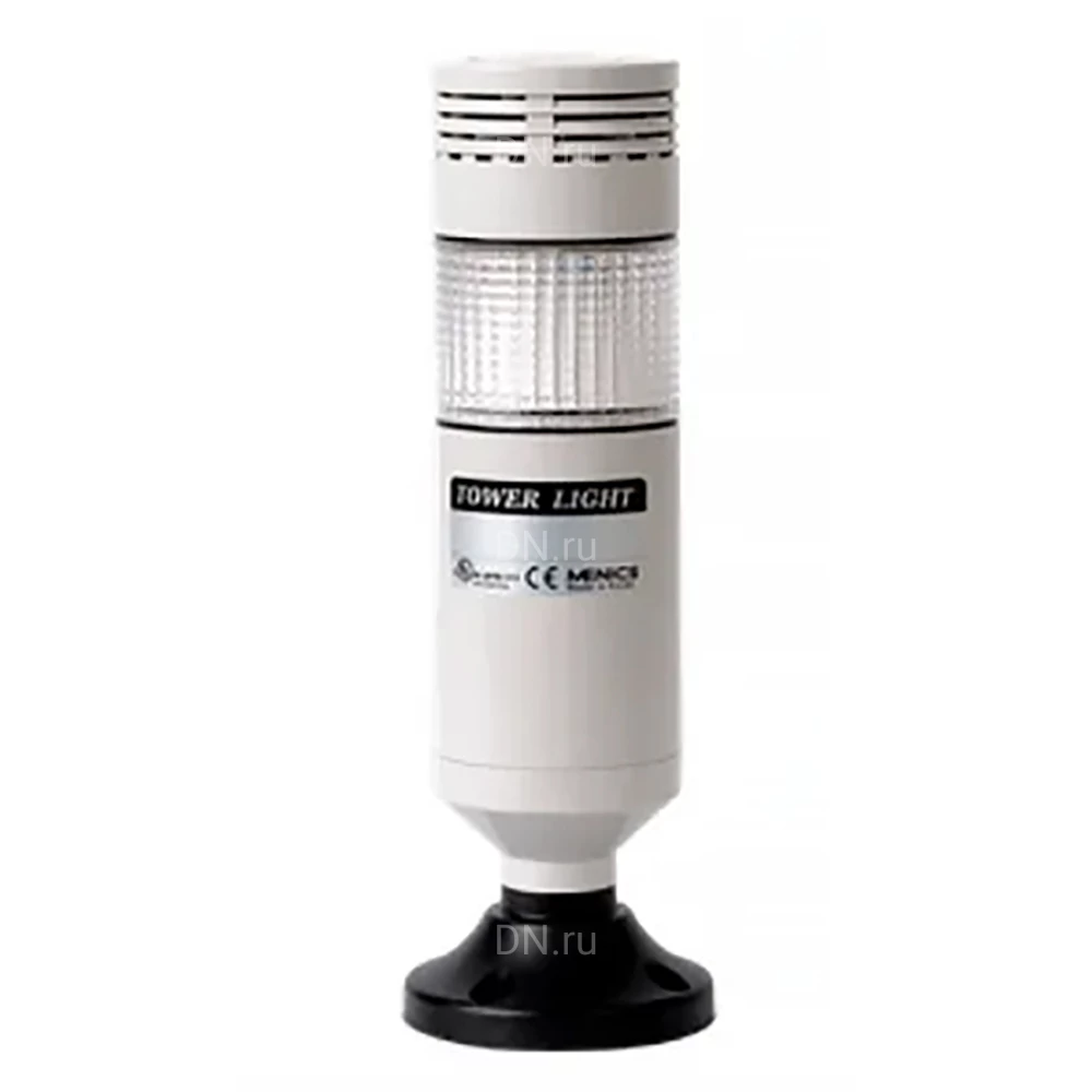 Колонна светосигнальная Autonics PTM-AGX-102-RYG диаметр - 56мм, основание корпуса - 104мм, постоянное/мигающее свечение, с зуммером, цвет - красный/желтый/зеленый, 24В, IP50