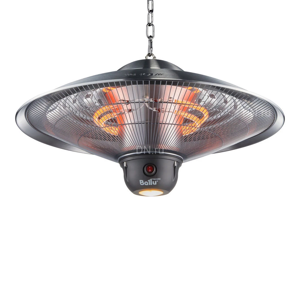 Обогреватель инфракрасный Ballu BIH-LL-2.1-S ламповый, мощность - 2.1кВт, площадь - 20м2, корпус - нержавеющая сталь, IP24, 220В