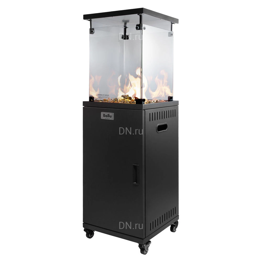 Обогреватель инфракрасный Ballu BOGH-14G газовый, для улицы, мощность - 14кВт, площадь - 7м2, корпус - сталь, IP44, расход топлива - 0.45-0.95кг/ч