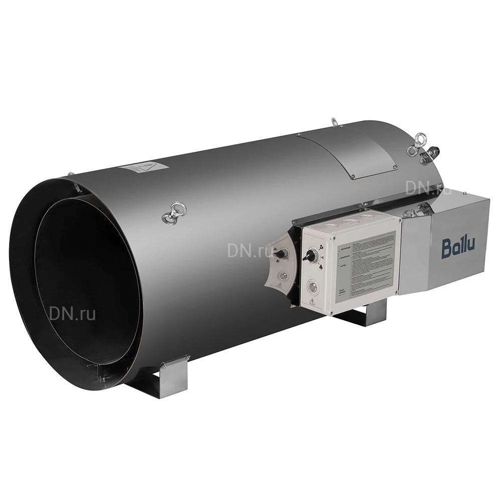 Теплогенератор Ballu BSG-70 подвесной газовый, производительность - 5500 м3/ч, мощность - 70 кВт, IP24, средний расход топлива - 4.8кг/ч
