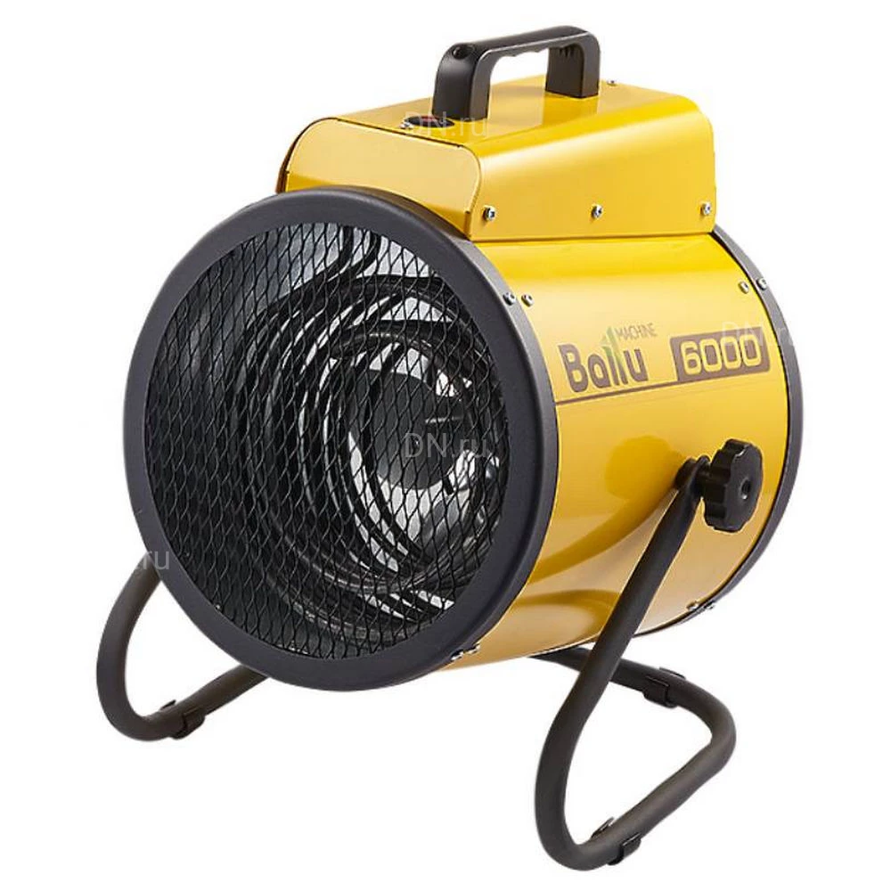 Тепловентилятор Ballu BHP-P2-6 ТЭН, мощность - 6кВт, площадь - 70м2, производительность - 800м3/час, IP20, нагрев воздуха - 22°С