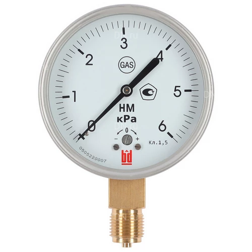 Напоромеры радиальные BD НМ диаметр корпуса 63-100мм, тип - НМ, радиальное присоединение, класс точности 1.5