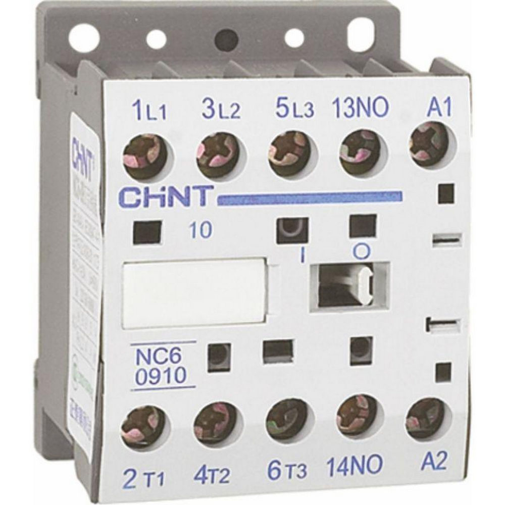 Контактор CHINT NC6 1НЗ, рабочий ток 9 А, переменный, катушка управления 230 В