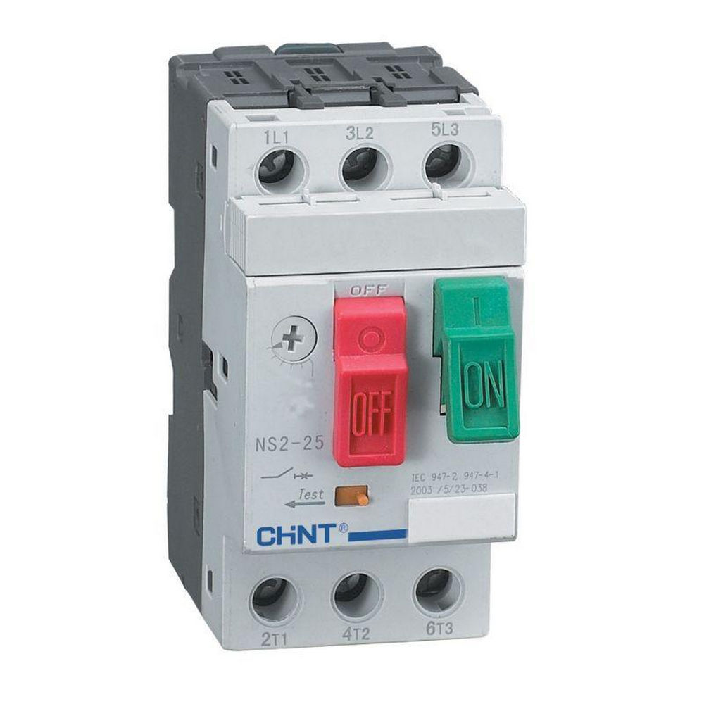 Автоматический выключатель для защиты двигателя CHINT NS2-25 14 А, сила тока 14 A