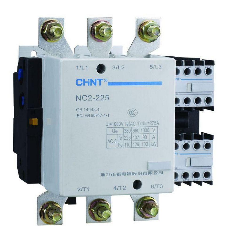 Контактор CHINT NC2 рабочий ток 225 А, переменный, катушка управления 220-240 В