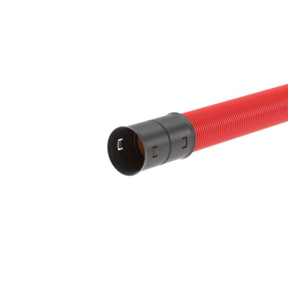Труба жесткая двустенная DKC Дн110 L6, внешний диаметр 110 мм, длина 6 м, с муфтой для кабельной канализации, корпус - ПНД, цвет - красный
