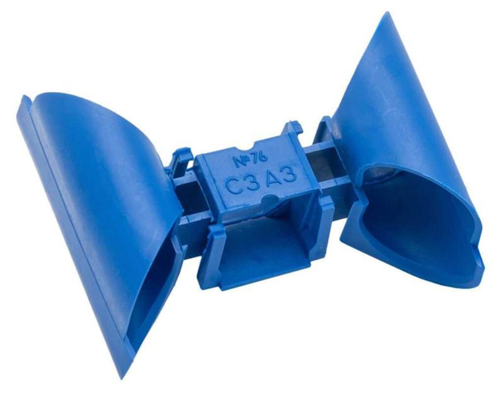 Соединитель GUSI ELECTRIC для подрозетников, корпус - пластик, цвет - синий