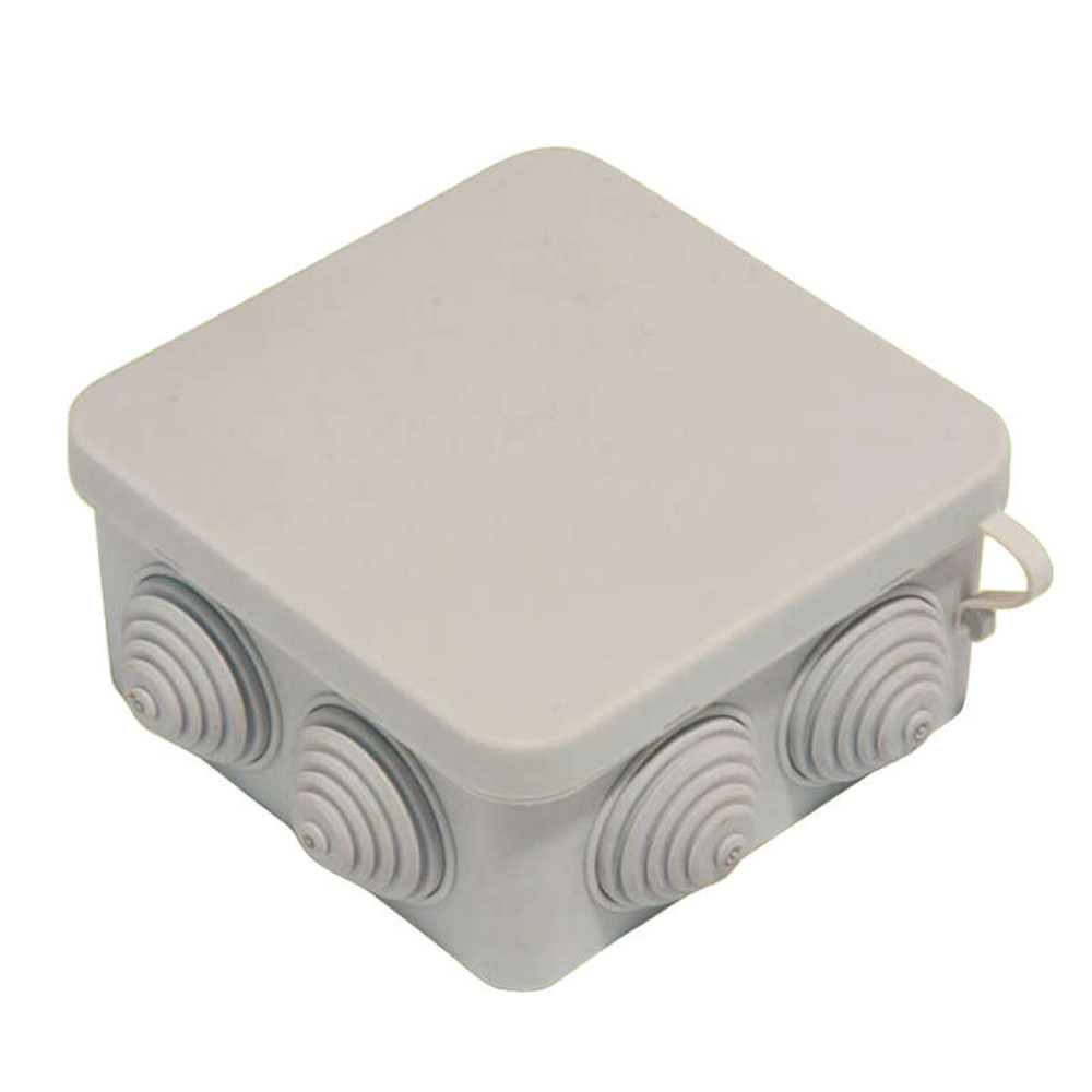 Коробка распределительная HEGEL 100x100x50 IP55, корпус - пластик, цвет - серый