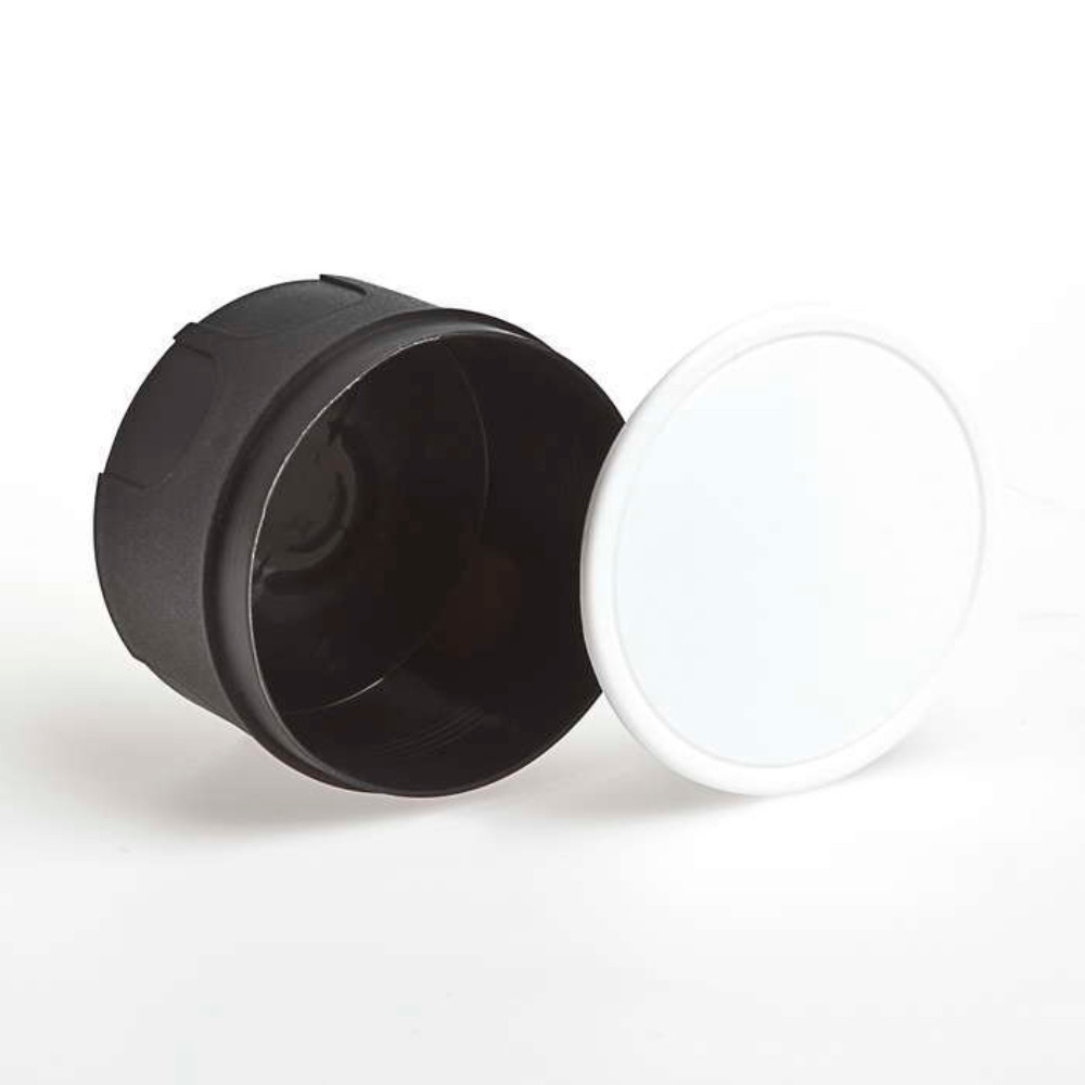 Коробка распределительная Ruvinil 70xx40 IP30 для скрытой проводки, корпус - пластик, цвет - черный