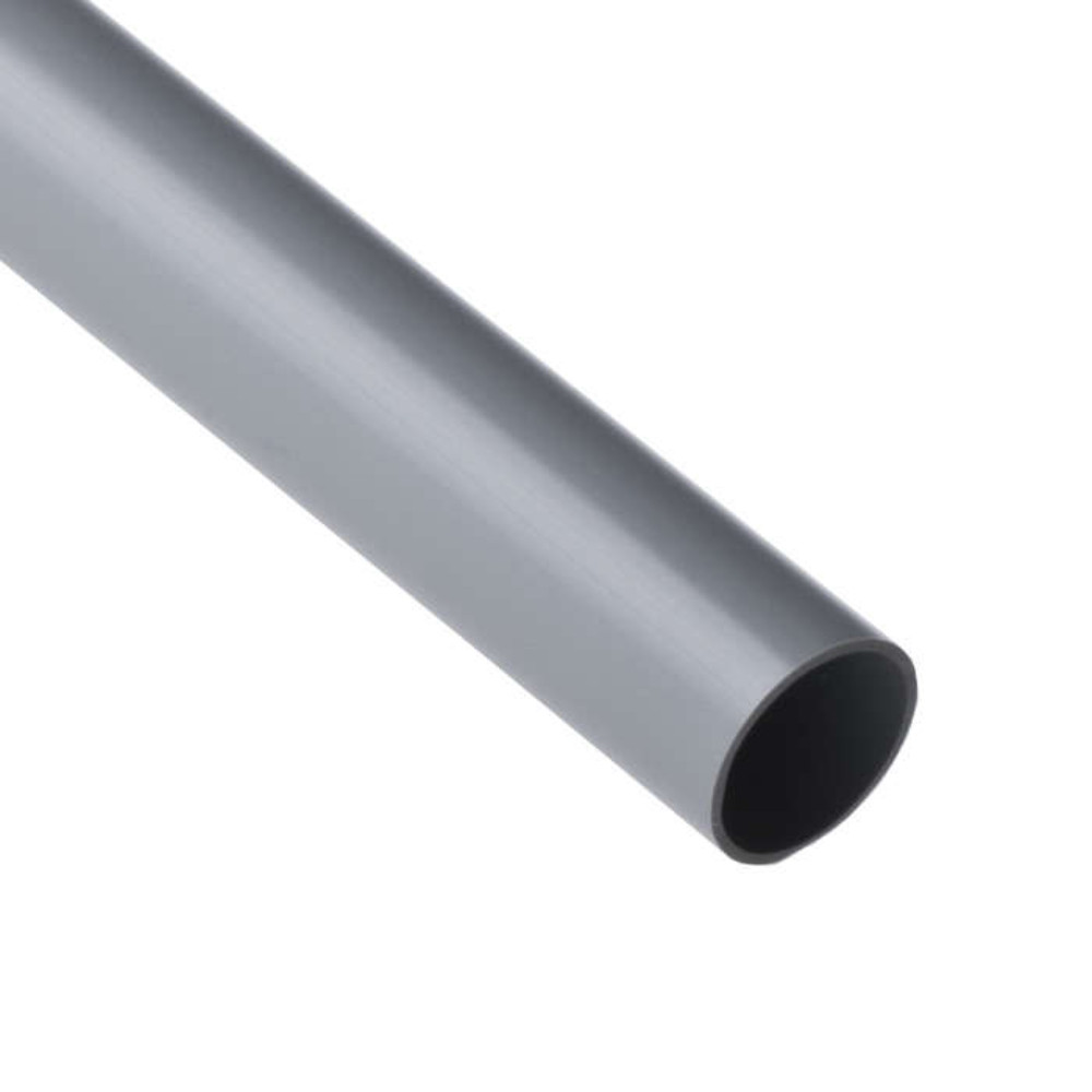Труба жесткая Ruvinil Дн32 L3 легкая, внешний диаметр 32 мм, длина 3 м, корпус - ПВХ, цвет - серый
