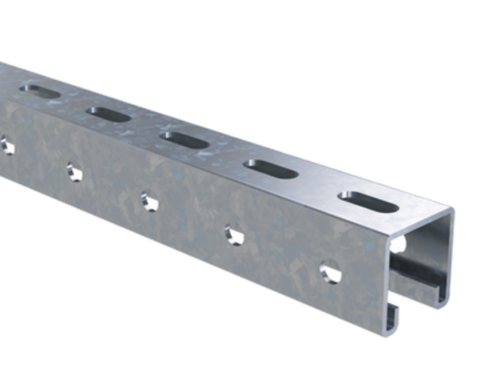Профиль монтажный DKC BPL41 41х41 L3000 толщина 1,5 мм, С-образный перфорированный, корпус сталь, покрытие - холодное цинкование