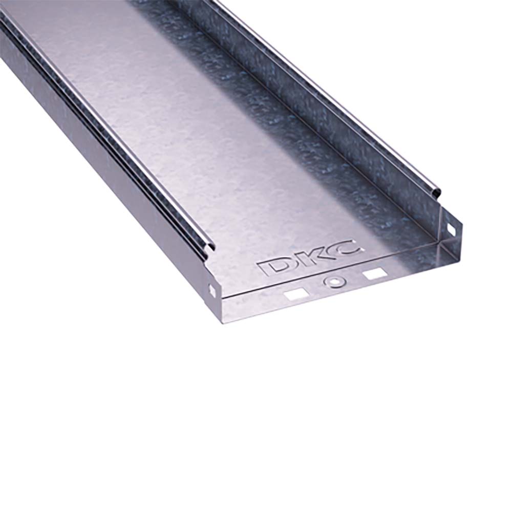 Лоток неперфорированный DKC S5 Combitech 200х50 мм, длина 3 м, толщина металла 0.7 мм, материал - оцинкованная сталь, цвет серый