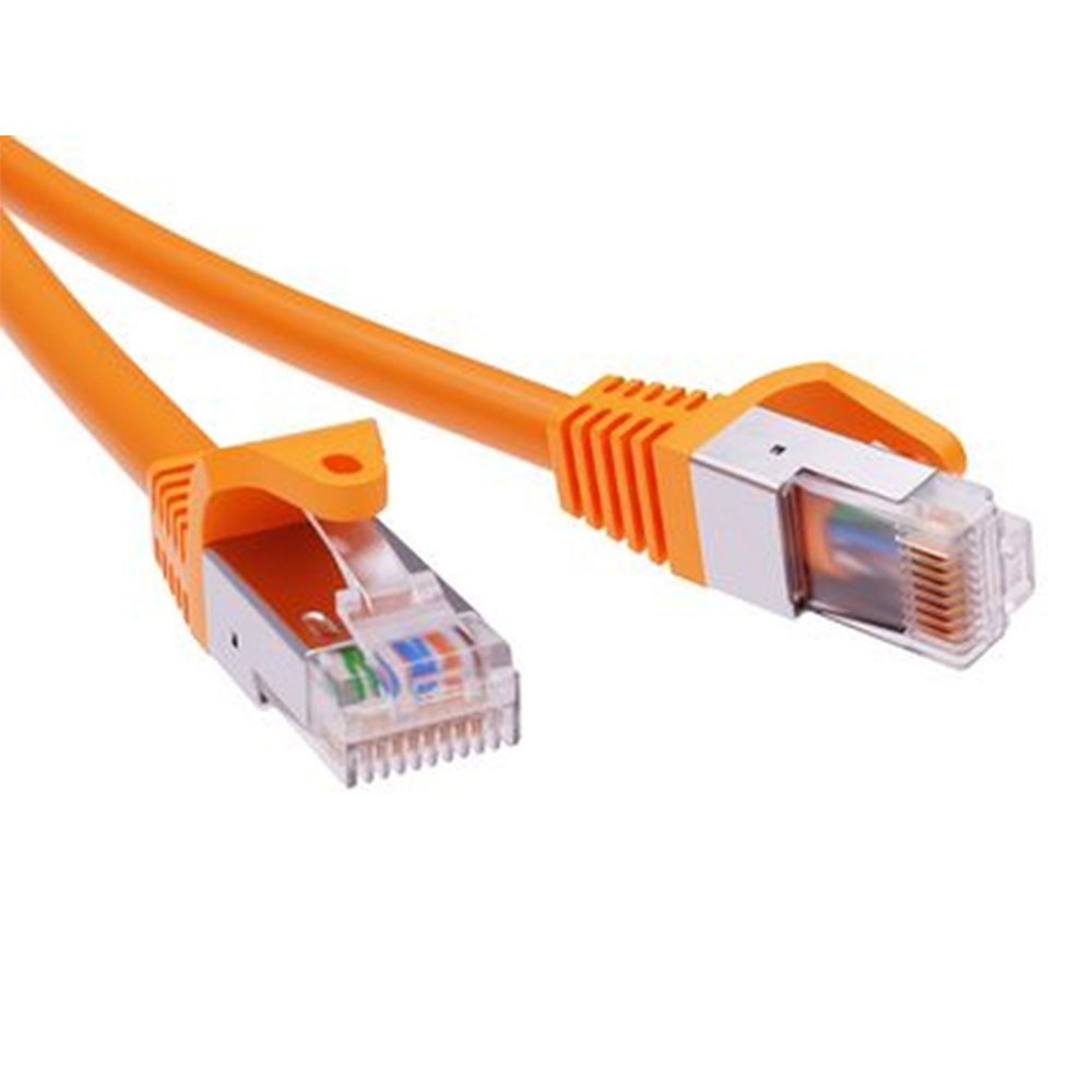 Патч-корд DKC F/UTP 26AWG экранированный, длина кабеля - 10 м, категория - 6A, тип разъема - RJ-45, материал оболочки - LSZH, цвет - оранжевый