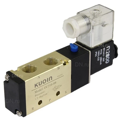 Задвижки шиберные DN.ru GVKR3131E-2W-Fb-2P Ду50-65 Ру16 межфланц, шпиндель - выдвижной, корпус - нерж.сталь 304, шибер - нерж.сталь 304, уплотнение - EPDM, WENZ, пн/привод, пн/распределитель 4V210-08 220В KUOIN и индукционными датчики LJ12A3-4-J/EZ 220В