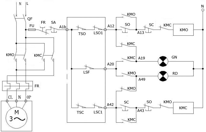 Схема электропривода DN.RU-MT