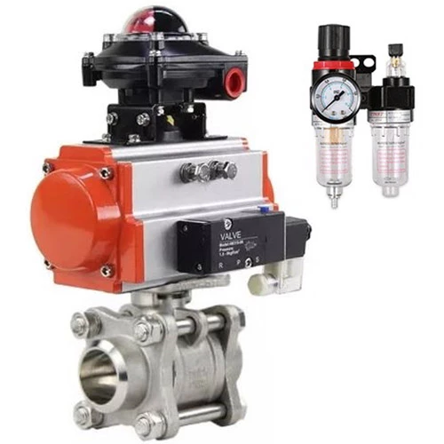 Кран шаровой DN.ru BV3232P(3pc)-FP-W-ISO-H Ду50 Ру40 полнопроходной двухходовой, корпус - нержавеющая сталь SS316, под приварку, уплотнение - PTFE, с пневмоприводом PA-DA-83, пневмораспределителем 4M310-08 24В NAMUR, БКВ APL-210N и БПВ AFC2000 Кран шаровой DN.ru BV3232P(3pc)-FP-W-ISO-H Ду50 Ру40 полнопроходной двухходовой, корпус - нержавеющая сталь SS316, под приварку, уплотнение - PTFE, с пневмоприводом PA-DA-83, пневмораспределителем 4M310-08 24В NAMUR, БКВ APL-210N и БПВ AFC2000